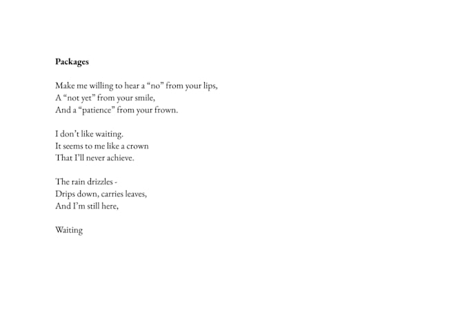 write poetry for you